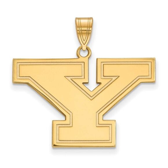 10k Yellow Gold Youngstown State Large Initial Y Pendant